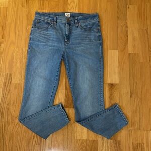 J. Crew 9" High-Rise Skinny Leg Jeans Medium Wash Size 30